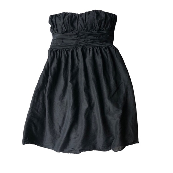 LOVESTITCH silk blend black strapless dress size - Picture 4 of 7